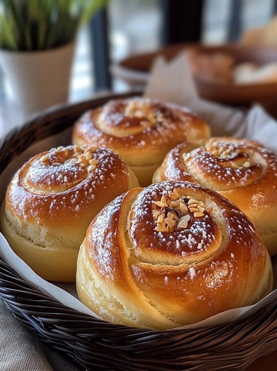 Brioche Pastry with Luscious Fillings 2 Golden brioche pastry with delicious fruit and cream fillings