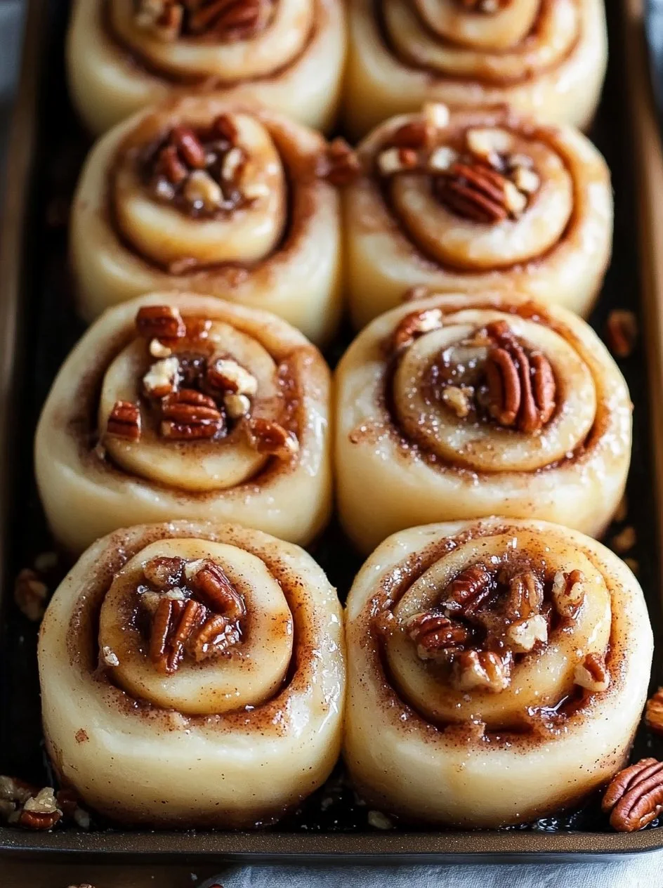 Soft-Baked Apple Cinnamon Rolls 2 Freshly baked soft apple cinnamon rolls topped with icing