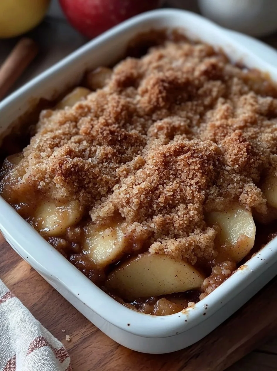 Vegan Apple Crumble 2 Delicious Vegan Apple Crumble served in a bowl with a scoop of vegan ice cream