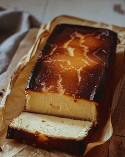 Burnt Basque Cheesecake 2 Delicious burnt Basque cheesecake with a creamy texture and caramelized top.