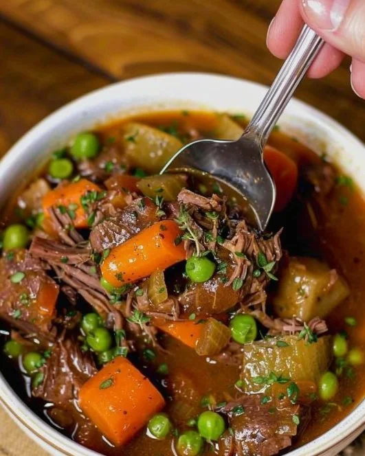 Instant Pot Beef Stew 2 Delicious Instant Pot beef stew with tender meat and vegetables