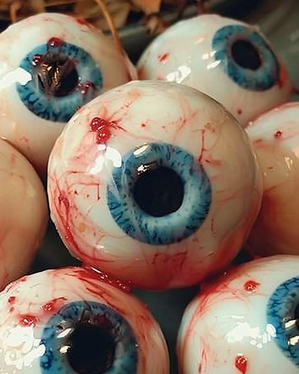 Creepy Halloween eyeballs for spooky decorations and costumes