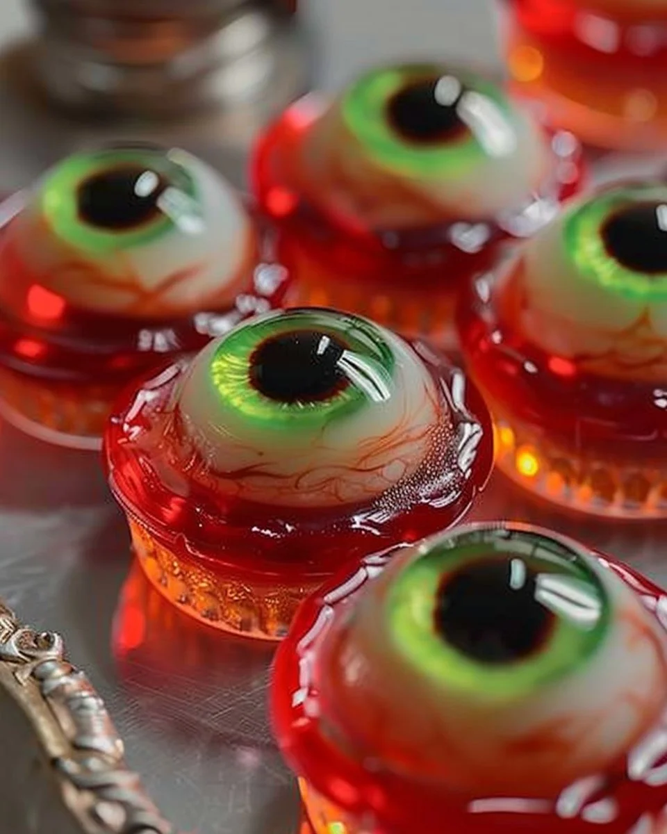 Halloween Eyeball Jello Shots 2 Halloween-themed eyeball jello shots for a spooky party treat