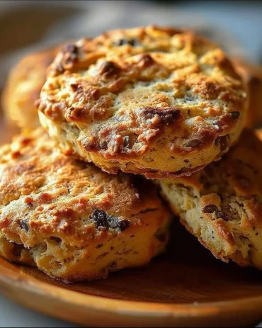 High protein breakfast biscuits rich in nutrients and flavor.