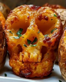 Skull-shaped potato bites for Halloween celebrations